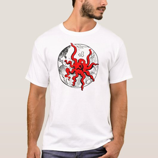 Communist Octopus T-shirt (Voorkant)