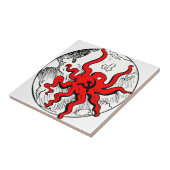 Communist Octopus Tegeltje (Zijkant)