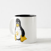 Communist Penguin (Linux) Coffee Mok (Voorkant links)