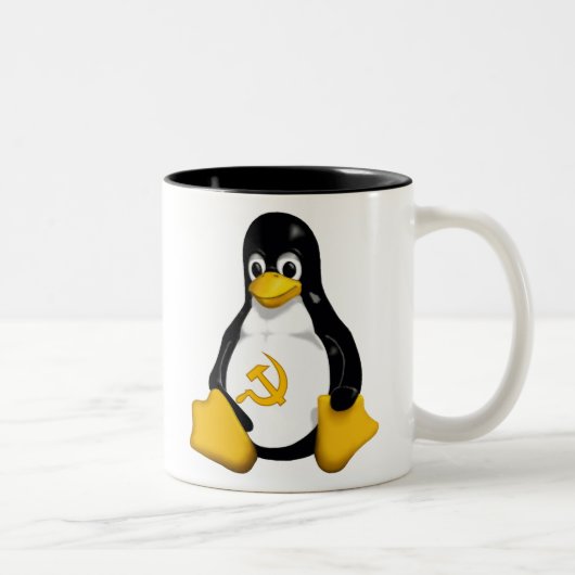 Communist Penguin (Linux) Coffee Mok (Rechts)