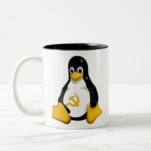Communist Penguin (Linux) Coffee Mok (Links)
