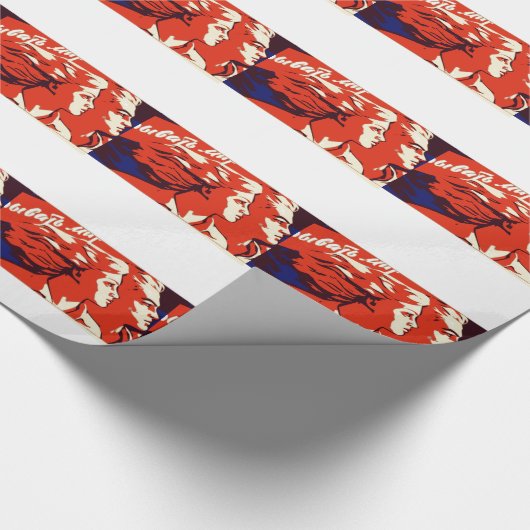 COMMUNIST PROPAGANDA HIJ EN ZIJ CADEAUPAPIER (Hoek)