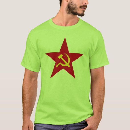 Communist Red Star (hamer & sikkel) t-shirt (Voorkant)