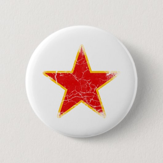 Communist Red Star  Ronde Button 5,7 Cm (Voorkant)