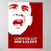 COMMUNIST, SOCIALIST, OBAMANIST POSTER (Voorkant)