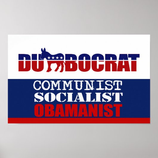 COMMUNIST, SOCIALIST, OBAMANIST POSTER (Voorkant)