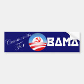 Communisten voor Obama Bumpersticker (Voorkant)
