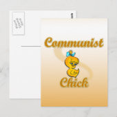 communistisch chick briefkaart (Voorkant / Achterkant)
