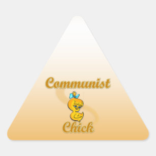 communistisch chick sticker