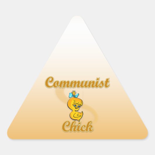 communistisch chick sticker (Voorkant)