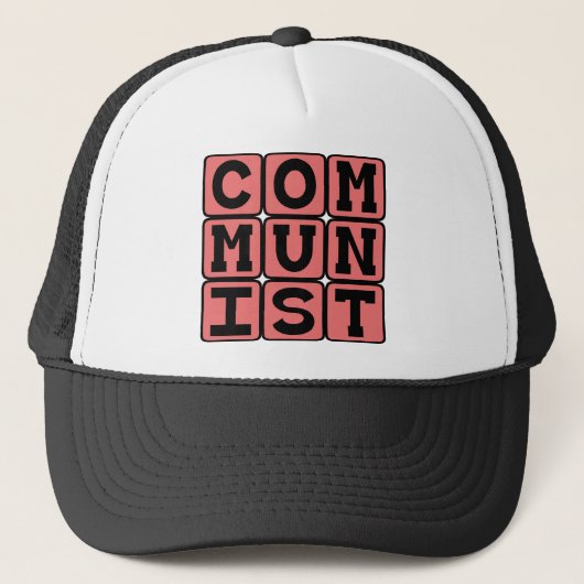 Communistisch, communistisch trucker pet (Voorkant)