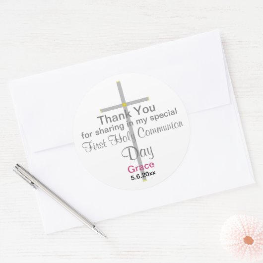 Communistisch meisje Hartelijk dank voor Stickers (Envelop)