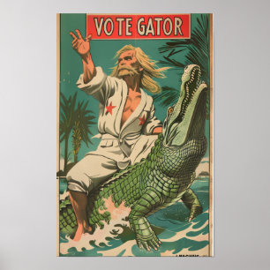 Communistisch Propaganda Poster met Man Port