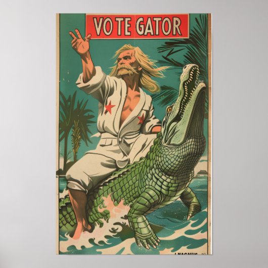 Communistisch Propaganda Poster met Man Port (Voorkant)