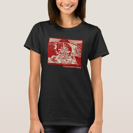Communistisch revolutionair voorzitter Mao Poster  T-shirt (Voorkant)