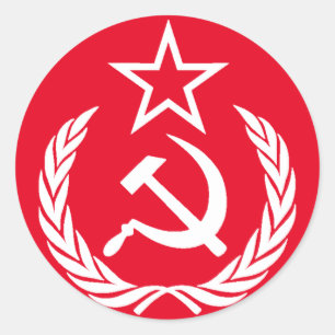 communistisch ronde sticker