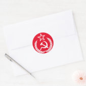 communistisch ronde sticker (Envelop)