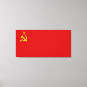 Communistisch Rusland Vlag USSR Canvas Afdruk