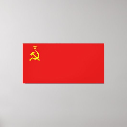 Communistisch Rusland Vlag USSR Canvas Afdruk (Voorkant)