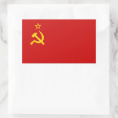 Communistisch Rusland Vlag USSR Rechthoekige Sticker (Tas)
