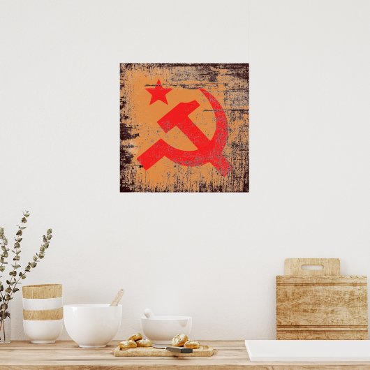 communistisch symbool poster (Keuken)