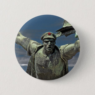 Communistische Arbeider/Revolutionair (3) Ronde Button 5,7 Cm