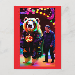 Communistische Halloween Party Time - Ken Gage Art Briefkaart