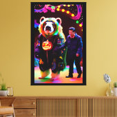 Communistische Halloween Party Time - Ken Gage Art Canvas Afdruk (Insitu (Woonkamer))