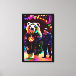 Communistische Halloween Party Time - Ken Gage Art Canvas Afdruk