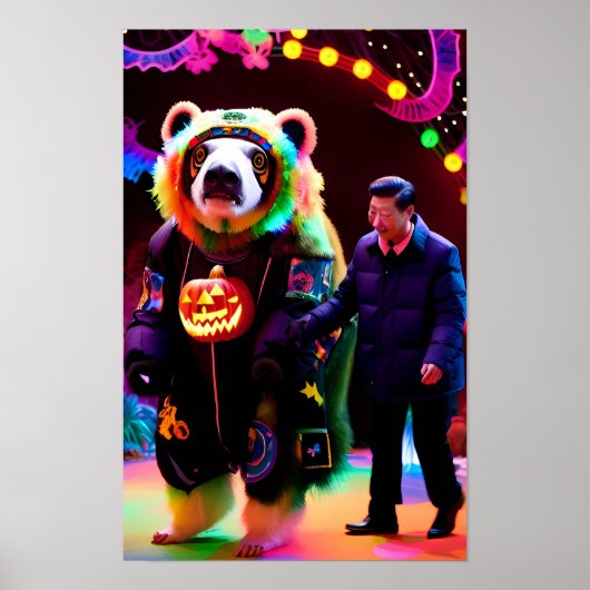 Communistische Halloween Party Time - Ken Gage Art Poster (Voorkant)