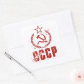 Communistische Hamer & Sikkel  Vlag Stickers (Envelop)