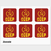Communistische Hamer & Sikkel  Vlag Stickers (Vel)