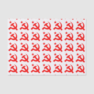 Communistische hamertekens tissuepapier