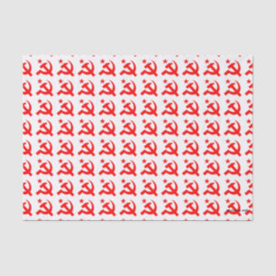 Communistische hamertekens tissuepapier