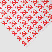 Communistische hamertekens tissuepapier (Detail)