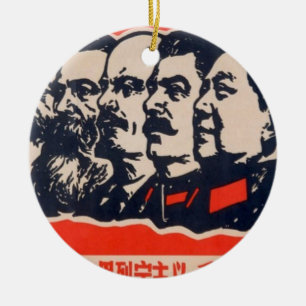 Communistische hoofden Propaganda voorzitter Mao S Keramisch Ornament
