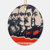 Communistische hoofden Propaganda voorzitter Mao S Keramisch Ornament (Links)