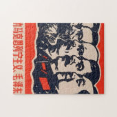 Communistische hoofden Propaganda voorzitter Mao S Legpuzzel (Horizontaal)