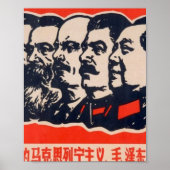 Communistische hoofden Propaganda voorzitter Mao S Poster (Voorkant)