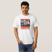 Communistische hoofden Propaganda voorzitter Mao S T-shirt (Voorkant volledig)