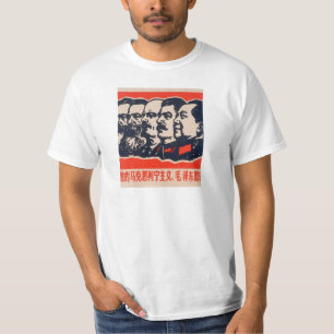 Communistische hoofden Propaganda voorzitter Mao S T-shirt