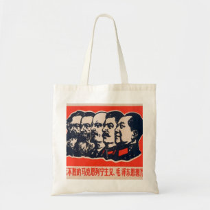 Communistische hoofden Propaganda voorzitter Mao S Tote Bag