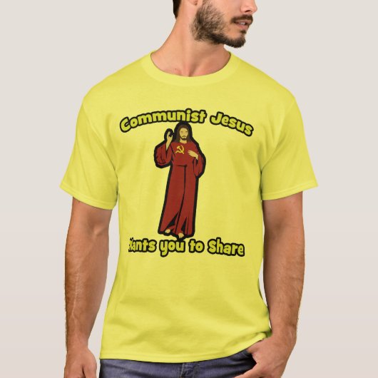 Communistische Jezus T-shirt (Voorkant)