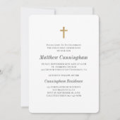 Communistische Jongen Minimalist met Faux Gold Cro Kaart (Voorkant)