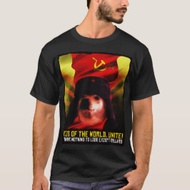 Communistische kameraad Doggo Meme Rusland hond Ji T-shirt