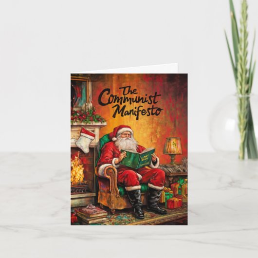 Communistische Kerstman Kaart (Voorkant)