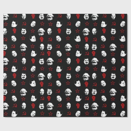 communistische leiders cadeaupapier (Vlak)