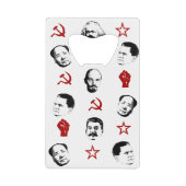 communistische leiders creditkaart flessenopener (Voorkant)