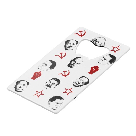 communistische leiders creditkaart flessenopener (Voorkant Gekanteld)