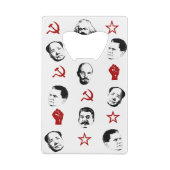 communistische leiders creditkaart flessenopener (Achterkant)